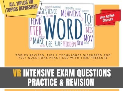  11+ Mastery Advanced Verbal Reasoning (6 lessons)