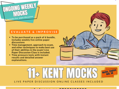 KENT Style 11+ school based MOCKS