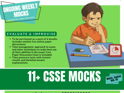 CSSE Style 11+ school based MOCKS