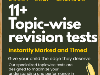 11+ Topic-wise Revision Tests